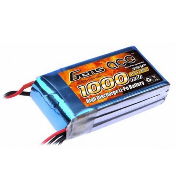 Bateria LiPo Gens Ace 1000mAh 11.1v 25C 3S1P
