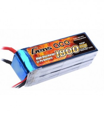 Bateria LiPo Gens Ace 1800mAh 14.8v 40C 4S1P