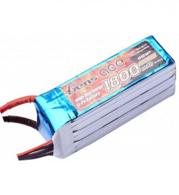 Bateria LiPo Gens Ace 1800mAh 22.2v 45C 6S1P