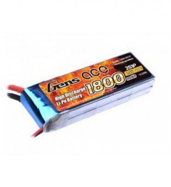Bateria LiPo Gens Ace 1800mAh 7.4v 40C 2S1P