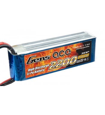 Bateria LiPo Gens Ace 2200mAh 11.1v 25C 3S1P