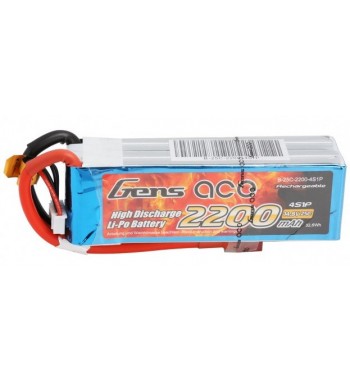 Bateria LiPo Gens Ace 2200mAh 14.8v 25C 4S1P