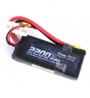 Bateria LiPo Gens Ace 2200mAh 7.4v 50C 2S1P XT60 Hardcase
