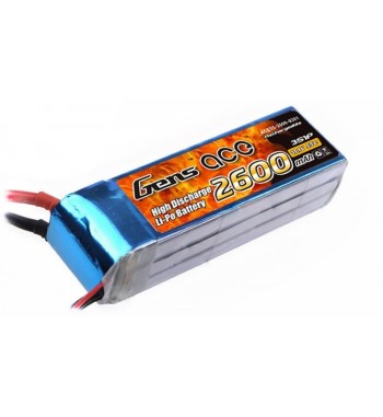 Bateria LiPo Gens Ace 2600mAh 11.1v 60C 3S1P
