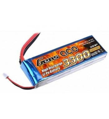 Bateria LiPo Gens Ace 3300mAh 7.4v 25C 2S1P