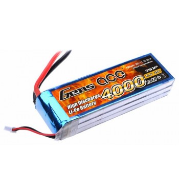 Bateria LiPo Gens Ace 4000mAh 11.1v 25C 3S1P