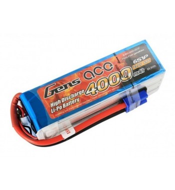 Bateria LiPo Gens Ace 4000mAh 22.2v 60C 6S1P