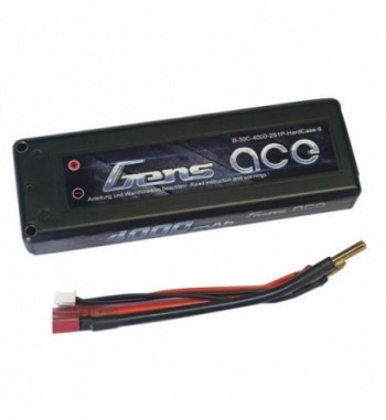 Bateria LiPo Gens Ace 4000mAh 7.4v 30C 2S1P Hardcase