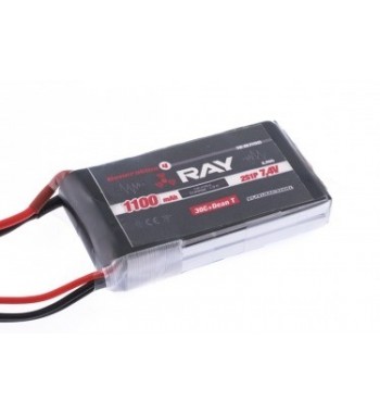 Bateria LiPo Ray 1100 mAh 7.4v 40/80C 6.3Wh