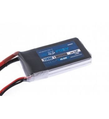 Bateria LiPo FOXY 1000 mAh 7.4v 40/80C 7.4Wh Air Pack