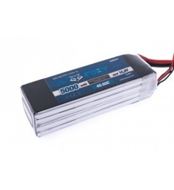 Bateria LiPo FOXY 5000 mAh 14.8v 40/80C 74.0Wh Air Pack